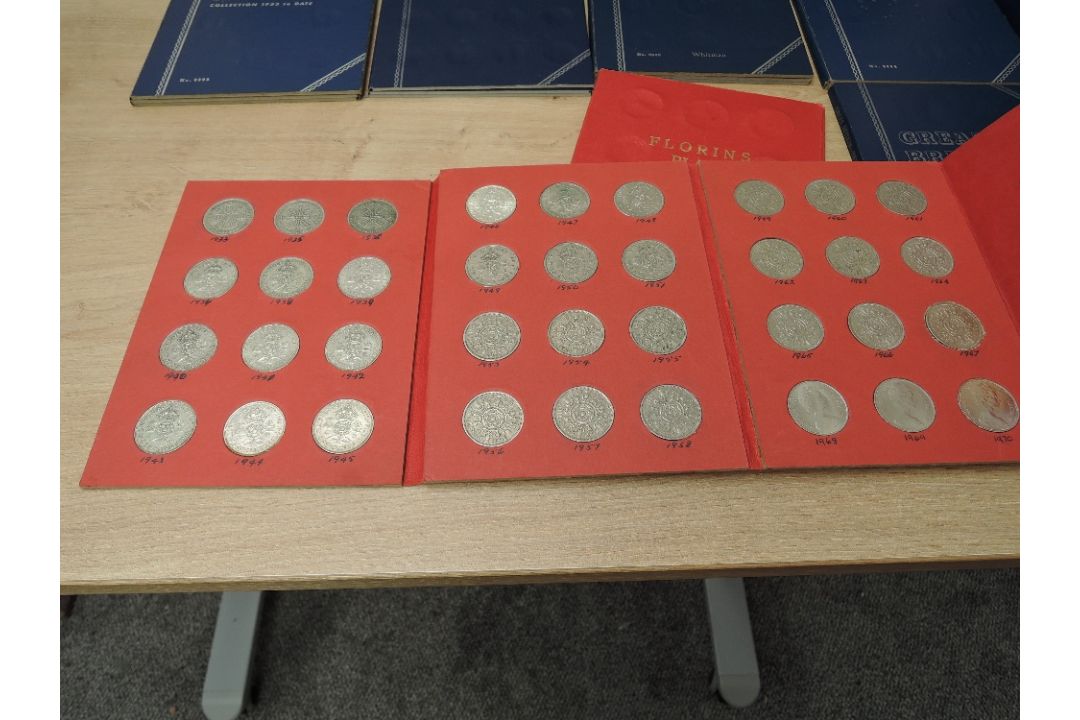 A collection of GB Silver & Cupro Nickel Coins, Three Pence to Half Crown, all in folders, pre 1920, - Image 3 of 14
