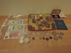 A collection of early and modern GB Coins including 1844 & 1845 Half Farthings, 1806 & 1822