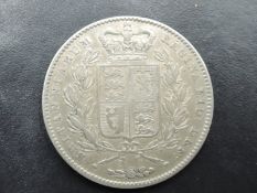 A 1845 Queen Victoria Silver Crown, young head