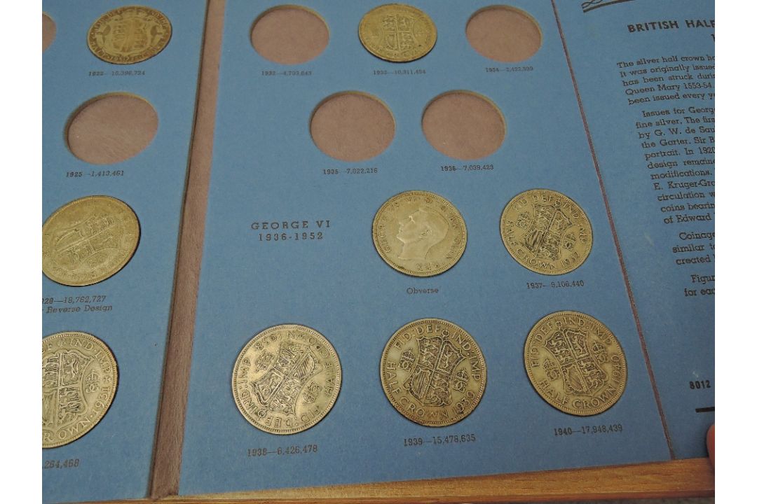 A collection of GB Coins in album and folders including Silver Sixpences, Florins, Half Crowns - Image 5 of 6