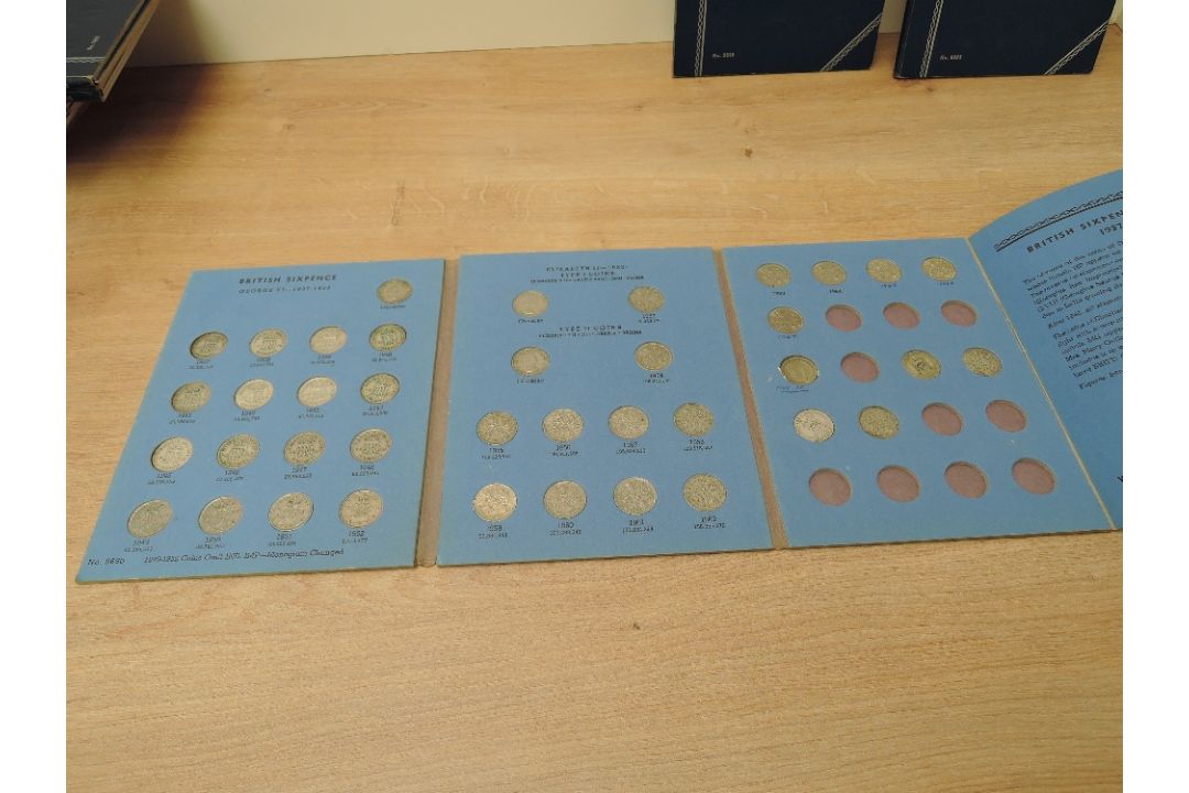 A collection of GB Silver & Cupro Nickel Coins, Three Pence to Half Crown, all in folders, pre 1920, - Image 12 of 14