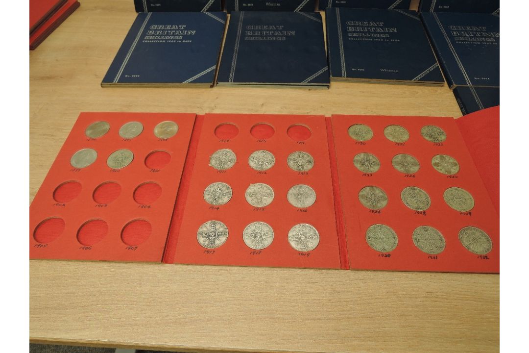 A collection of GB Silver & Cupro Nickel Coins, Three Pence to Half Crown, all in folders, pre 1920, - Image 4 of 14