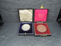 A Victorian Westmorland & Kendal District Agricultural Society Centenary Show medal, depicting