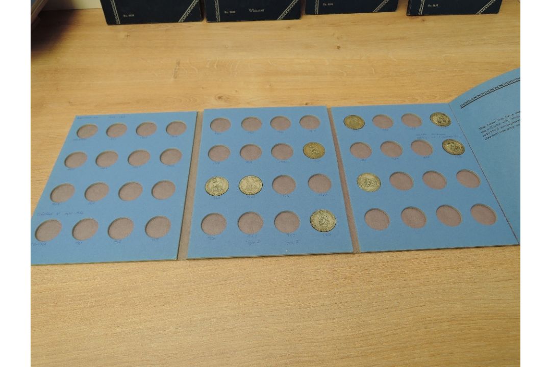 A collection of GB Silver & Cupro Nickel Coins, Three Pence to Half Crown, all in folders, pre 1920, - Image 10 of 14