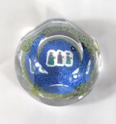 A Whitefriars glass Three Wise Men Christmas 1976 paperweight, number PL502, 5+1 window-cut,