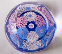 A rare Whitefriars glass limited edition 1978 Jubilee Bouquet paperweight, PL520, 6+1 window cut
