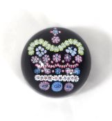 An Whitefriars glass 1977 experimental miniature Silver Jubilee Large Crown paperweight, number