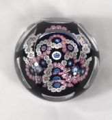 A Whitefriars glass 1977 Silver Jubilee Garland paperweight, number PL512, 6+1 window cut