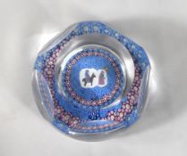 A limited edition Whitefriars glass 'Journey to Bethlehem' Christmas 1978 paperweight, PL522, 5+1