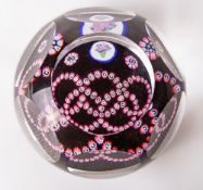 A Whitefriars glass PL503 1976 Montreal Olympic Games paperweight, 6+1 window cut, the Olympic torch