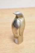 A mid-20th Century Dansk Designs silver plated Penguin paperweight, measuring 9cm high