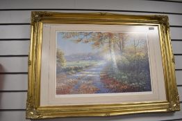 After James D. Preston (20th Century British) coloured print 'Golden Days' signed to the lower right
