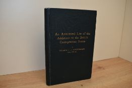 Natural History. Donisthorpe, Horace St. J. - An Annotated List of the Additions to the British