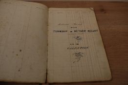 Manuscript. Local History. Collected Survey of the Township of Nether Kellet, revised and