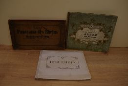 German travel souvenir publications. Three items. Neues Panorama des Rheins von Mannheim bis Coln.