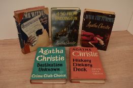 Literature. Agatha Christie. A small selection, includes: 4.50 from Paddington. Book Club, 1959.