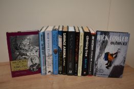 Mountaineering. Modern biographies and literature. Includes: Joe Simpson; Mick Fowler; Pete Livesey;
