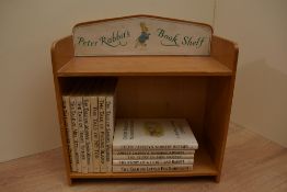Beatrix Potter. An original 'Peter Rabbit's Book Shelf' display. With 12 contemporary reprint