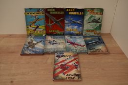 Modelling. A selection of the Aeromodeller Annual from 1950-1959. All hardbacks in dust jackets. (