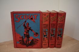 Children's Annuals. The Scout. Volumes - XXI - XXIV (1926-1929). London: C. Arthur Pearson