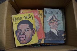 Men Only magazine. A small carton.