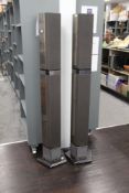 A pair of Bang and Olufsen Floor Standing Speakers - super stylish vintage audio and also rare - the