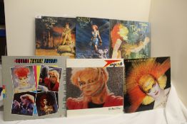 A lot of nine vinyl records by Toyah - new wave interest - viewing recommended