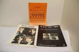 A small lot comprising some Beatles hard to find sheet music as in photos - these would look ideal
