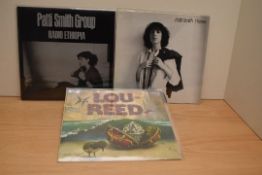 A lot of Patti Smith - 2 and 1 Lou Reed album - new wave / punk / NYC interest