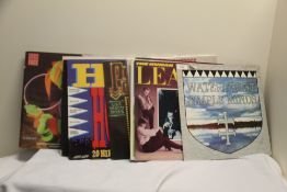 A box of approximately eighty albums and twelve inch singles - rock and pop - soul and disco and