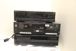 A selection of hi-fi separates - A Marantz CD 42 / a Hitachi HMA 120 AX Power Amp / a Technics