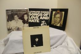 A lot of six albums by Leonard Cohen - early pressings