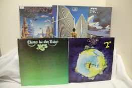 A Yes and related lot - ten albums in total - been stored for decades - condition is generally