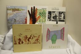 A lot of ten albums by Genesis - generally VG/VG+ and later pressings