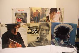 A lof of six Bob Dylan albums - nice early uk CBS pressings - sleeves and vinyl have been well loved