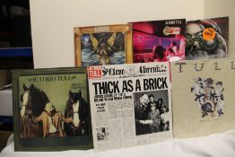A lot of six Jethro Tull vinyl albums - VG+/VG+ in general