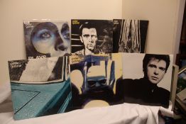 A lot of six vinyl albums by Peter Gabriel - Genesis related - viewing recommended