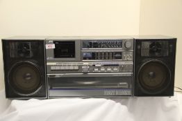A JVC DC 331 rare retro portable boom box with pop out record player ! Defintely a lesser seen