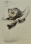 After Ralph Thompson (1913-2009, British), print, 'Concentration', framed and under glass, measuring