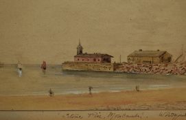 20th Century British School, watercolours, A group of four illustrations of local scenes, to
