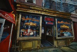 Bob Dylan (b.1941, American), coloured print on giclee paper, 'Cigar Store', from The