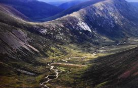 20th Century, photographic print, The Devil's Point from Monadh Mor, Cairngorms, Scotland, framed,