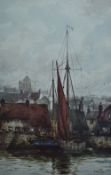 After Featherstone Robson (1880-1936, British), coloured print, 'The Home Port', of maritime