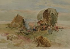 19th/20th Century School, possibly William Woodhouse (1857-1939, British), watercolours, A two sided