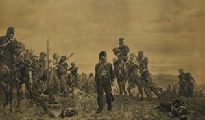 After Elizabeth Thompson 'Lady Butler' (1846-1933, British), print, 'Balaclava, The Return 25th