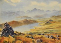 20th Century British School, watercolour, 'Devoke Water', Lake District, signed 'Tapsell' to the