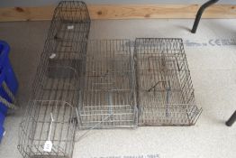 3 humane traps of varying sizes