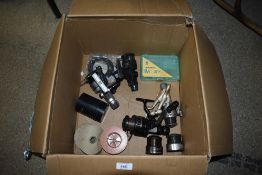 Four spinning reels including Daiwa Long cast PG 2050 and a spare spool A Daiwa Regal-s Long cast