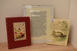 A volume of The Country Diary of an Edwardian Lady and a volume of The Illustrated Lark Rise to
