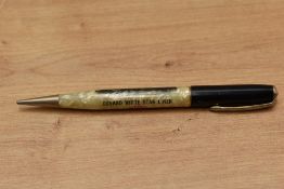 A Ritepoint propelling pencil for the Cunard White Star Line Media in black and pearl